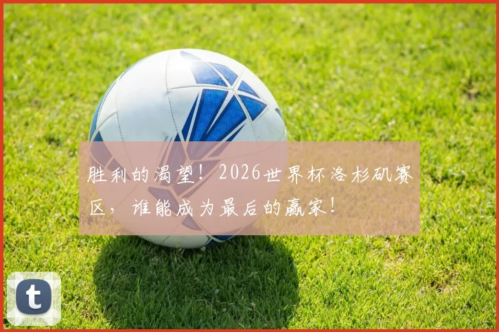 胜利的渴望！2026世界杯洛杉矶赛区，谁能成为最后的赢家！