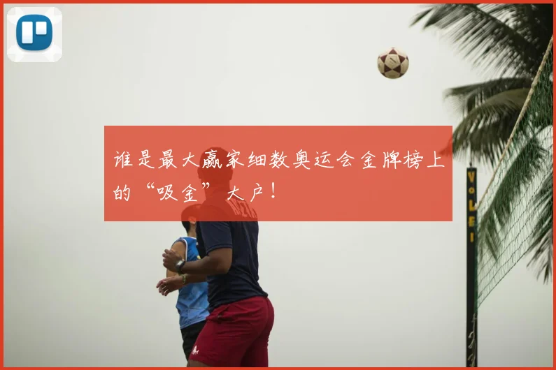 谁是最大赢家细数奥运会金牌榜上的“吸金”大户！